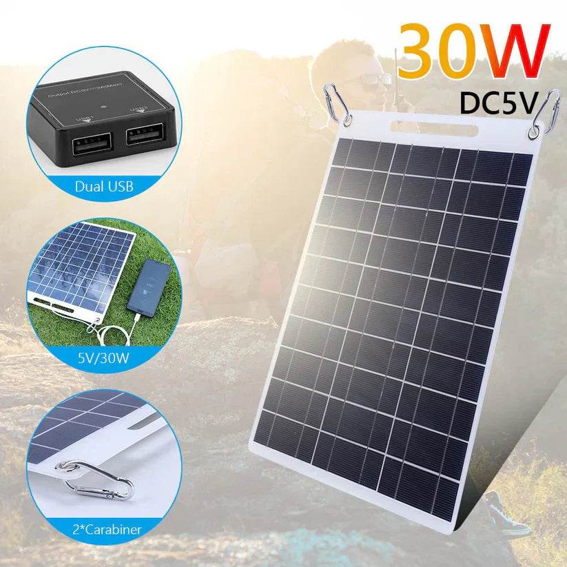 13w 5v outdoor mobile phone usb solar flexible charging board