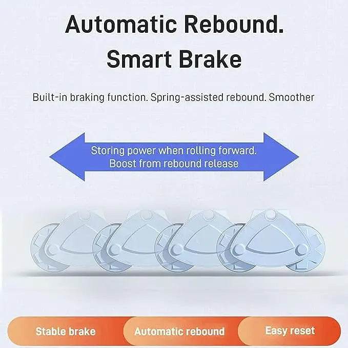 automatic rebound abs wheel trainer with counter display fitness exercise