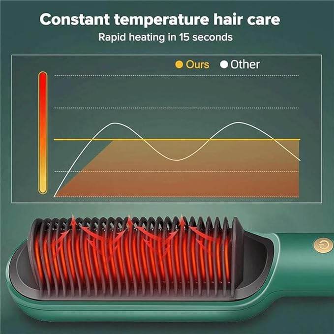 hair straightener comb/brush