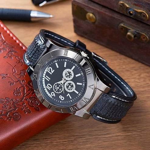 new military usb lighter watch men's