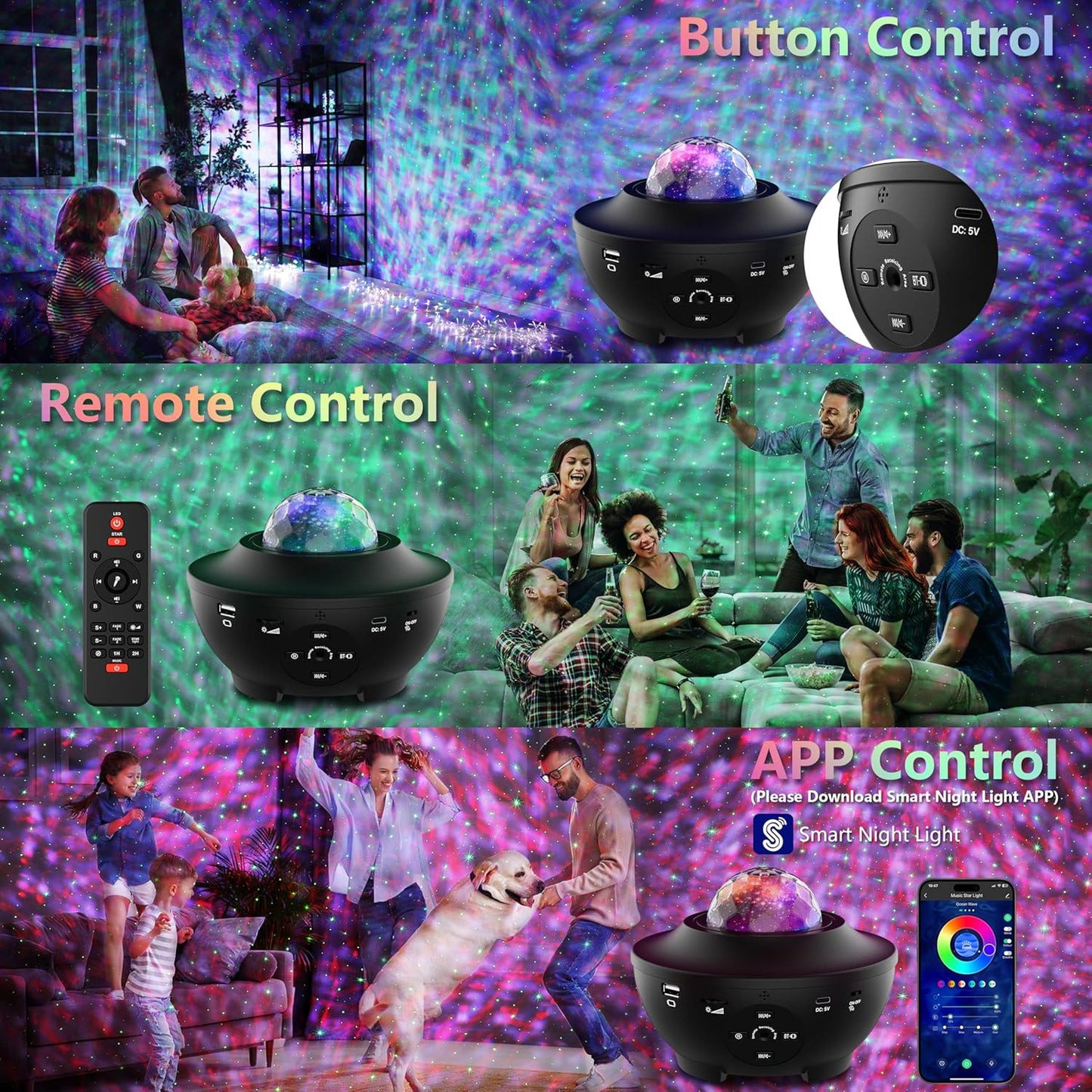 galaxy ocean light projector