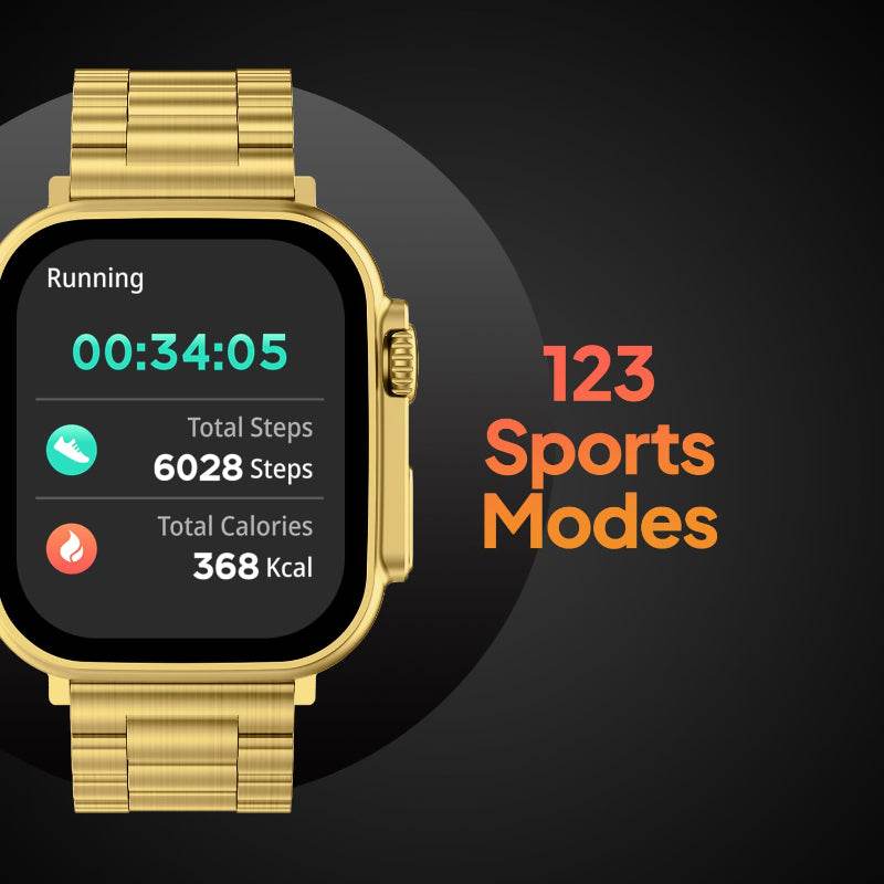 fendior american gold edition g9 ultra pro series 8 smart watch with  extra straps