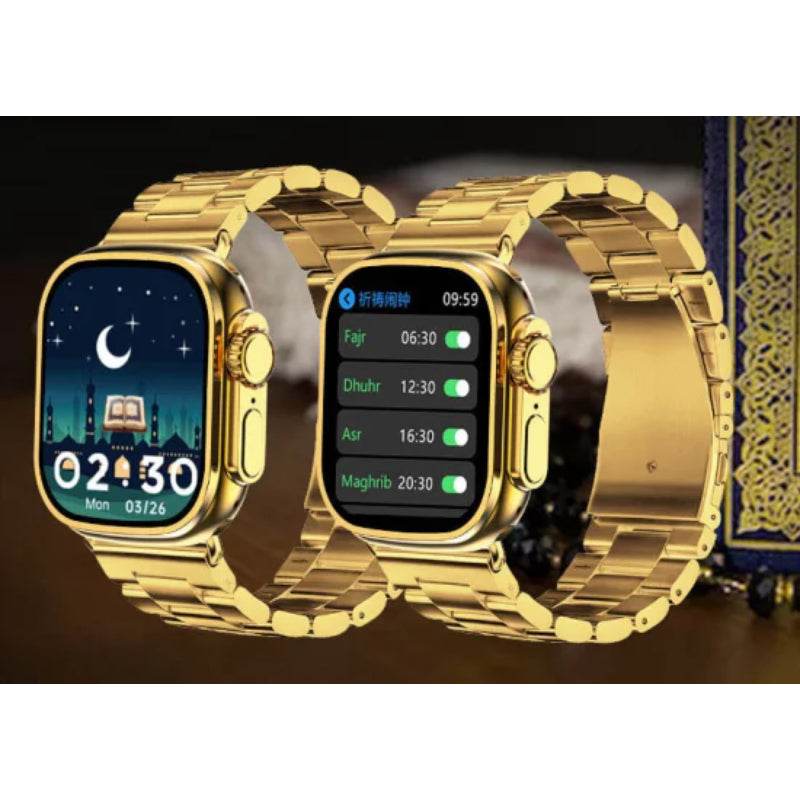 fendior american gold edition g9 ultra pro series 8 smart watch with  extra straps
