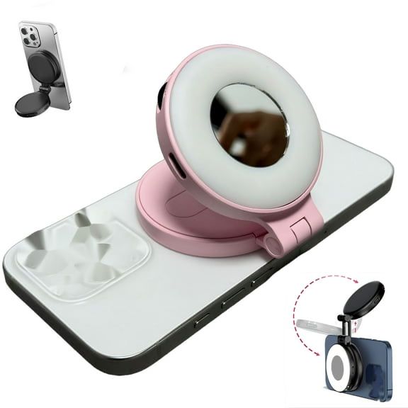 clip-on selfie ring light
