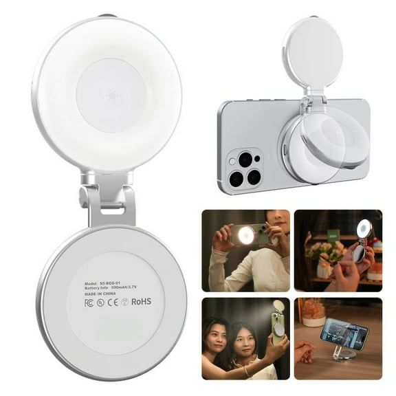 clip-on selfie ring light