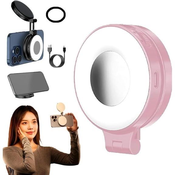 clip-on selfie ring light