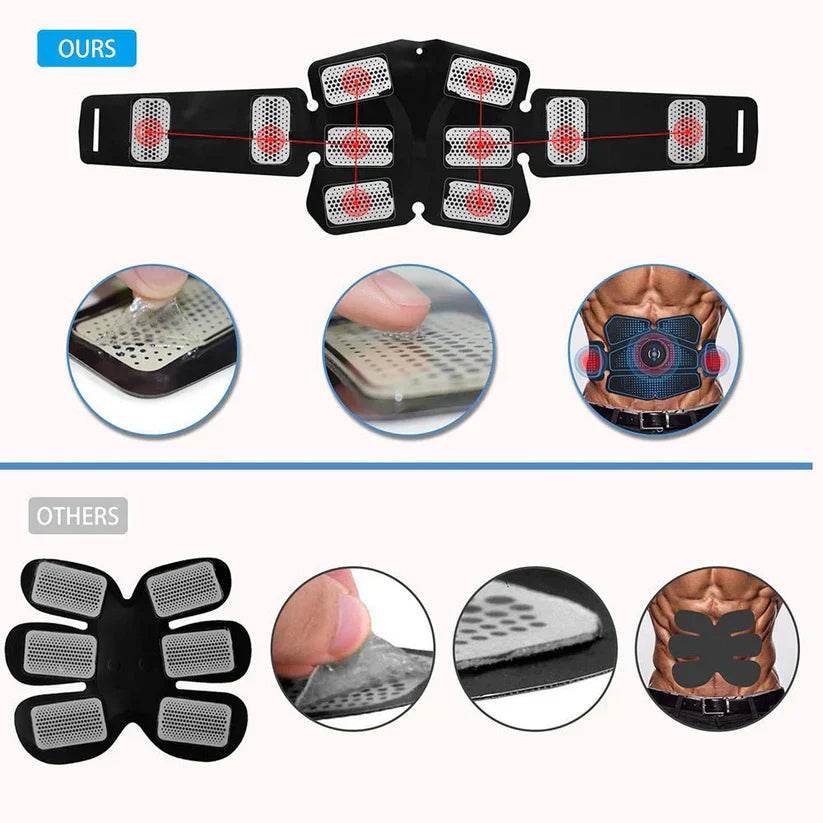 abdominal muscle training with ems fitness equipment