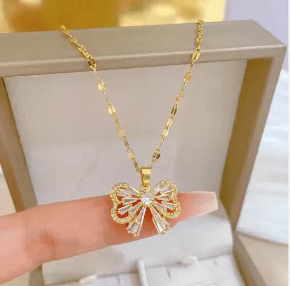 butterfly pendant set