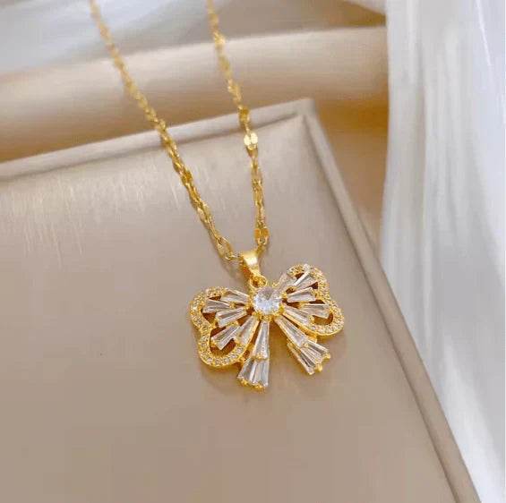 butterfly pendant set