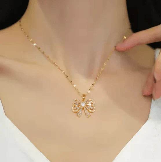 butterfly pendant set