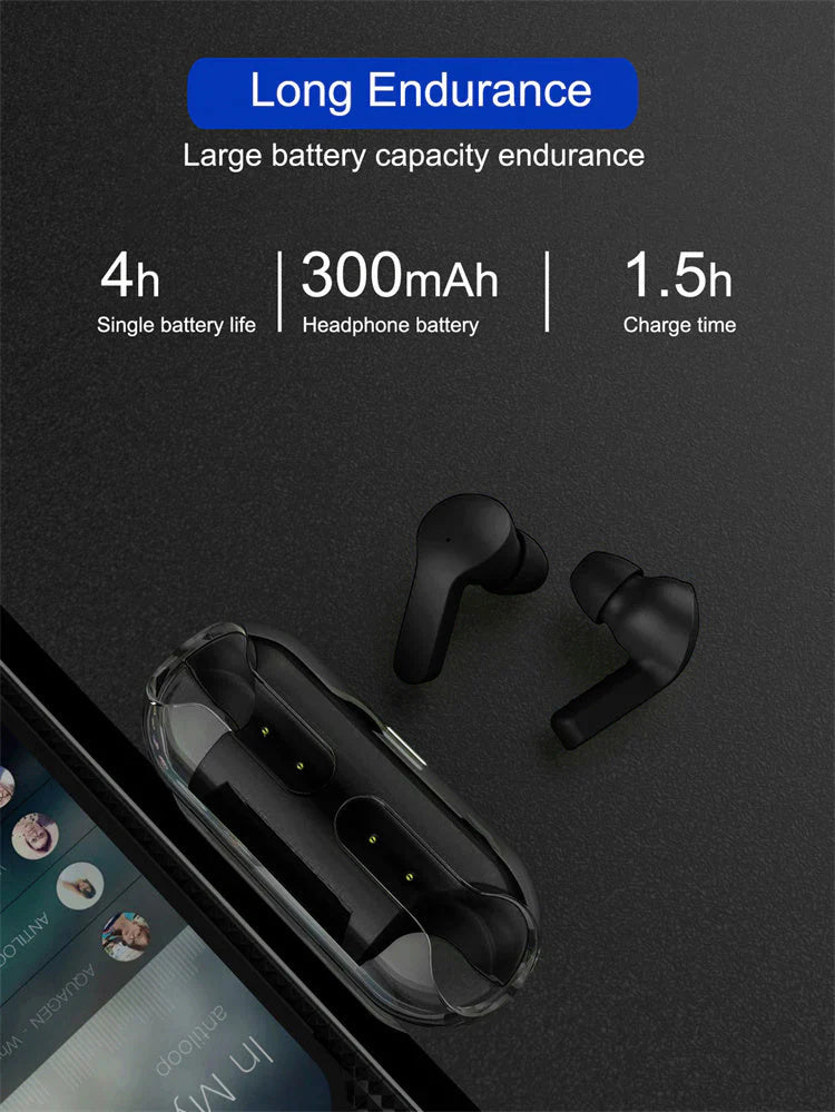 crystal wireless earphones - transparent air 33