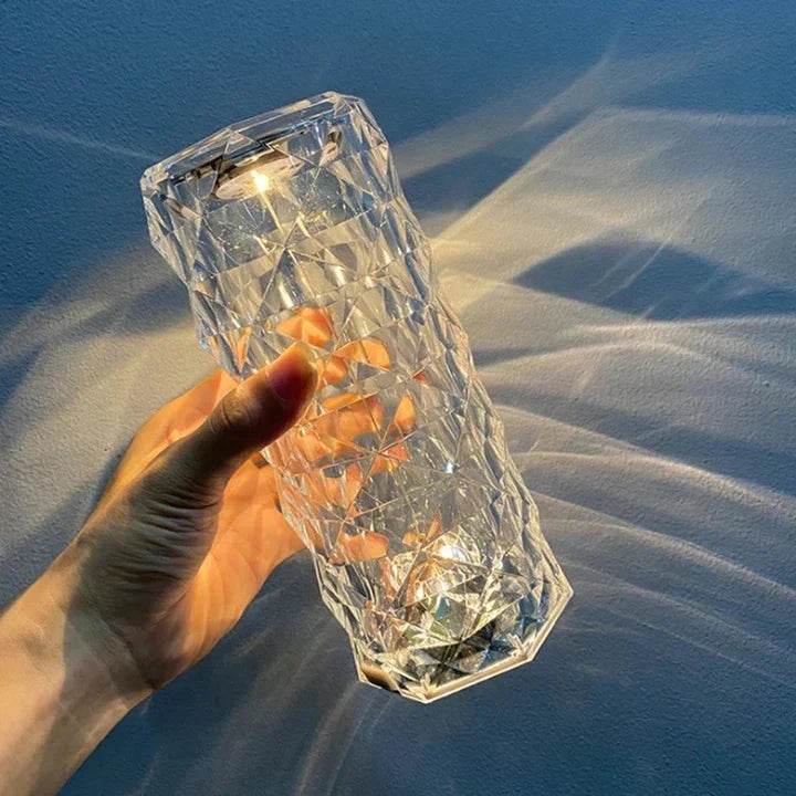 led crystal table lamp