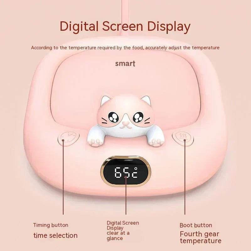home office cute pet constant temperature cup warming holder winter gadgets