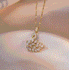 Swan Zircon Pendant