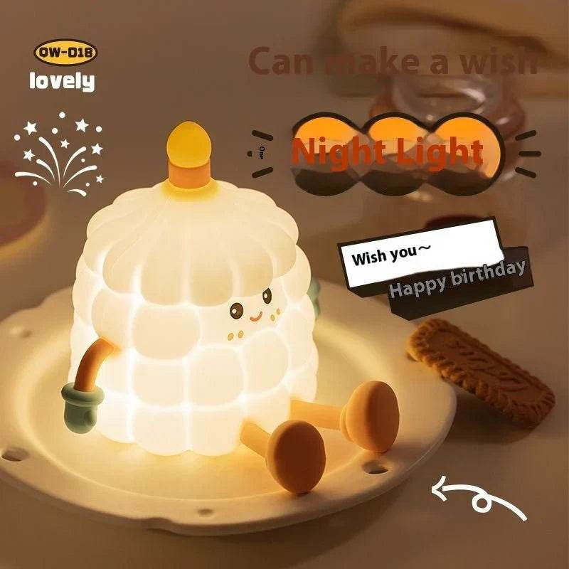 light creative sleep with small night lamp