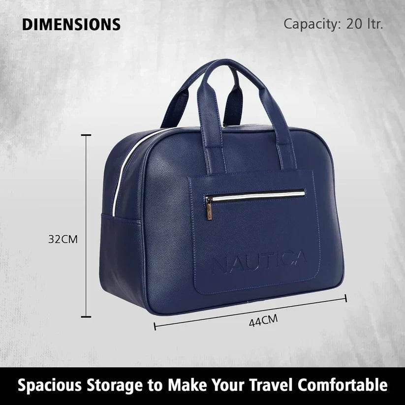 nautica - leatherette duffel bag