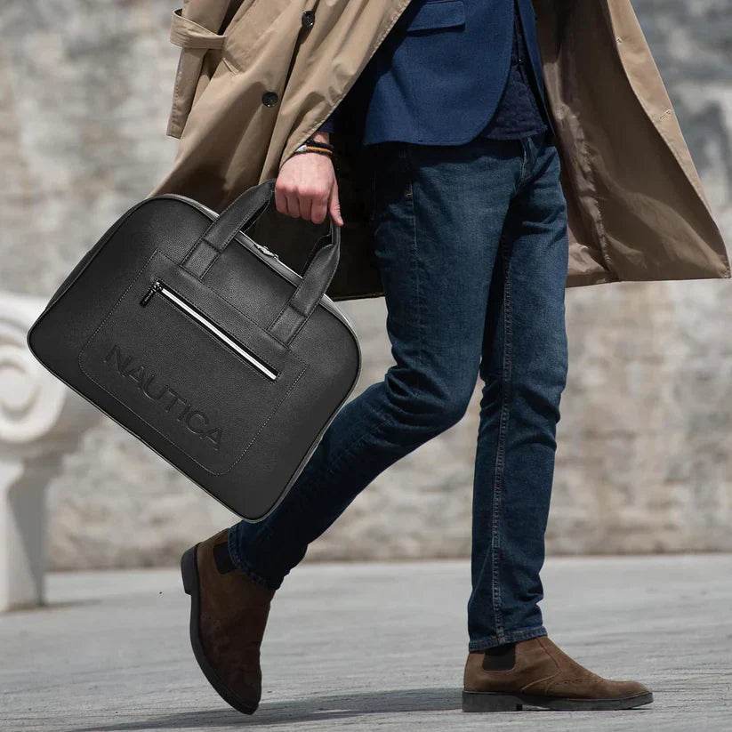 nautica - leatherette duffel bag