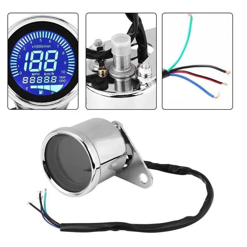 rotate speed and oil volume integrated led liquid crystal display instrument assembly