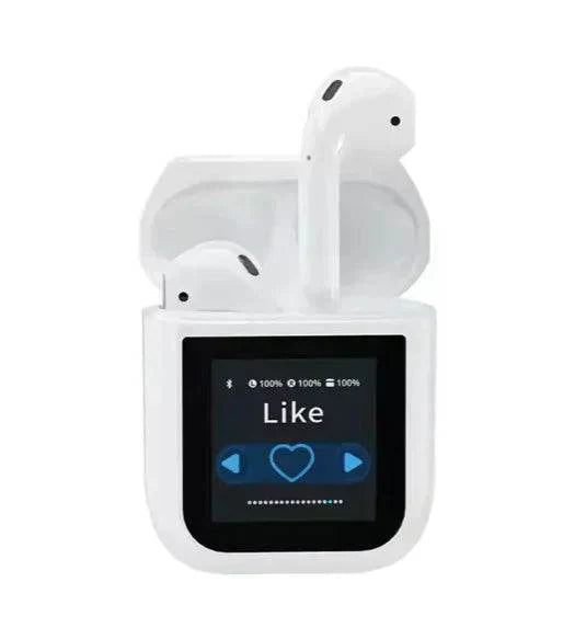 smart led display earbuds