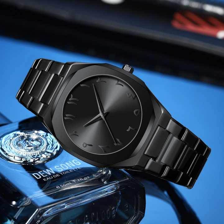 stainless steel arabic watch