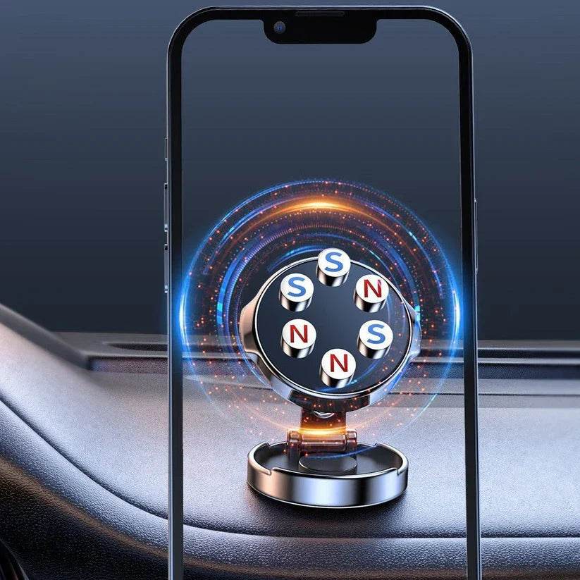 strong magnetic rotation height adjustable car phone holder
