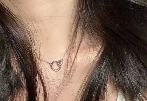 necklace gift for boyfriend or girlfriend clavicle chain.